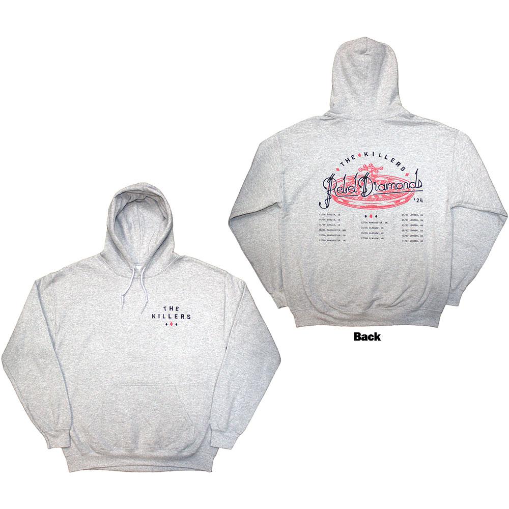 The Killers - Tour '24 Roulette Wheel Hoodie/trui - Grijs